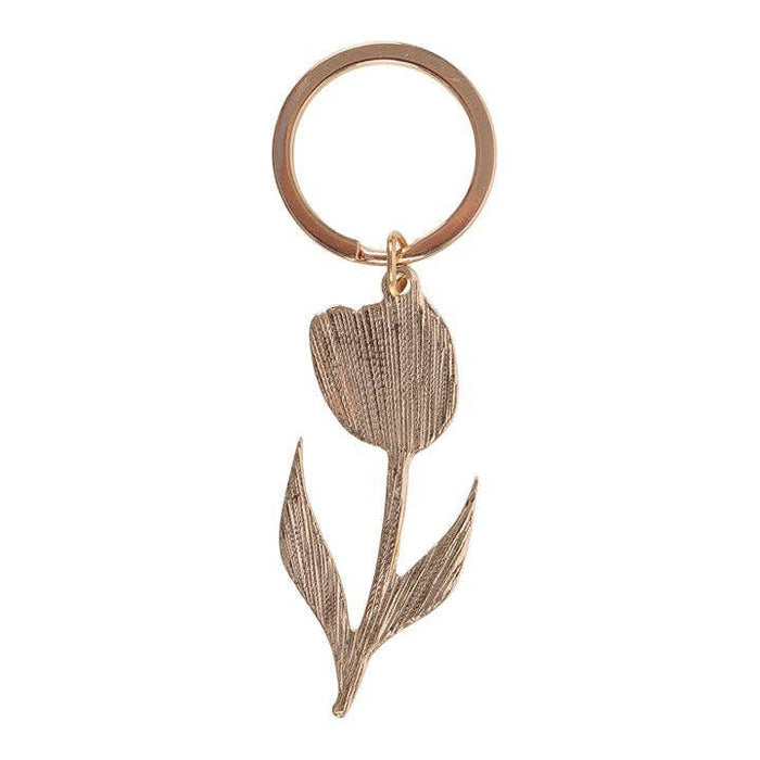 Pink Spring Tulip Keyring