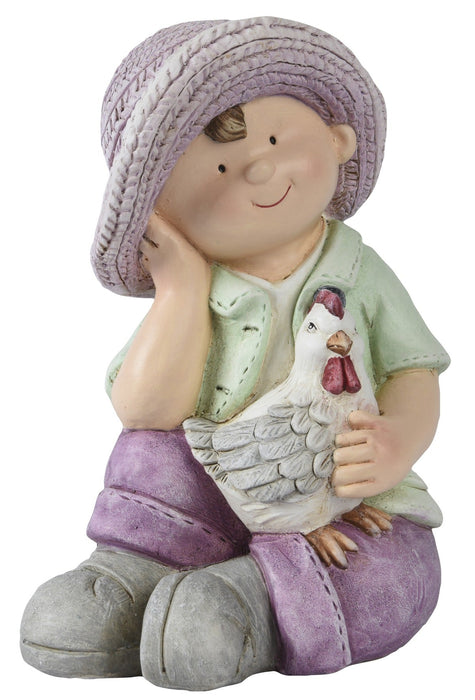 Boy with Chicken