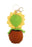 Large Emotional Support Pot Crochet Key Chain