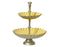Serving 2 Tier Tray Yellow/Gold