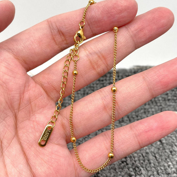 Multi Style 18K Gold Plated SS Chain DIY Accessories - FGS