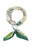 Four-Leaf Clover And Flower Square Bandana Scarf