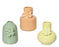 Vase Porcelain One Flower Assorted Pastels