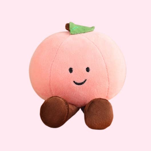 5-8" Fruit Plush - Peach, Pear, Banana
