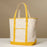 Ecofriendly Cotton Canvas Carry Tote with Charm Holder