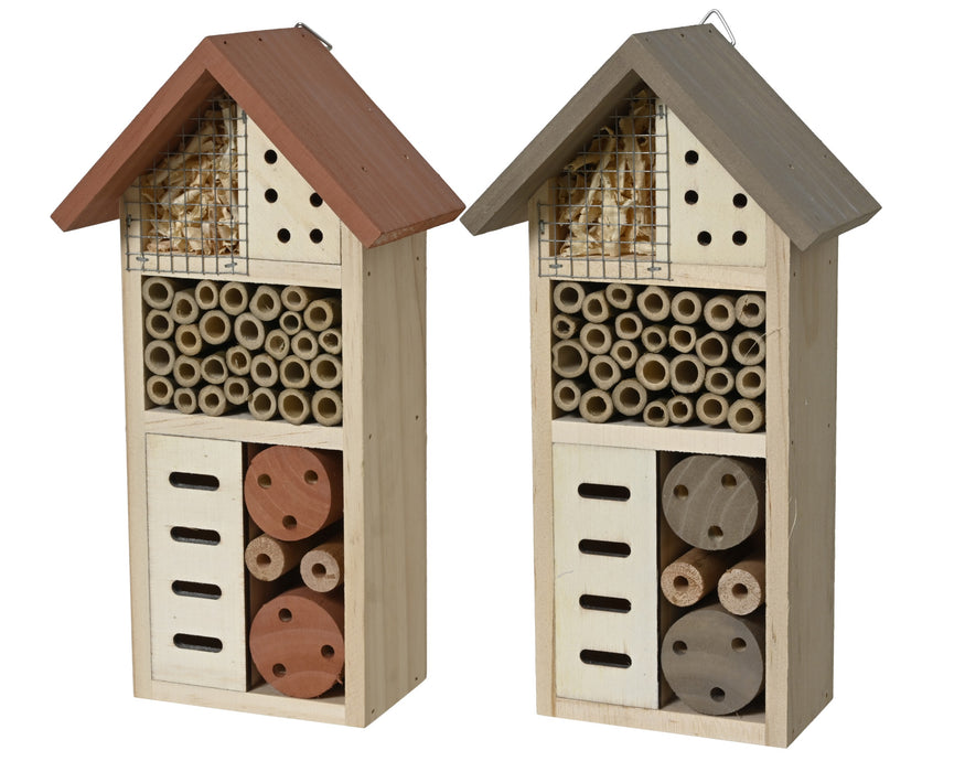 Insect House Pine Red/Brown 26 cm