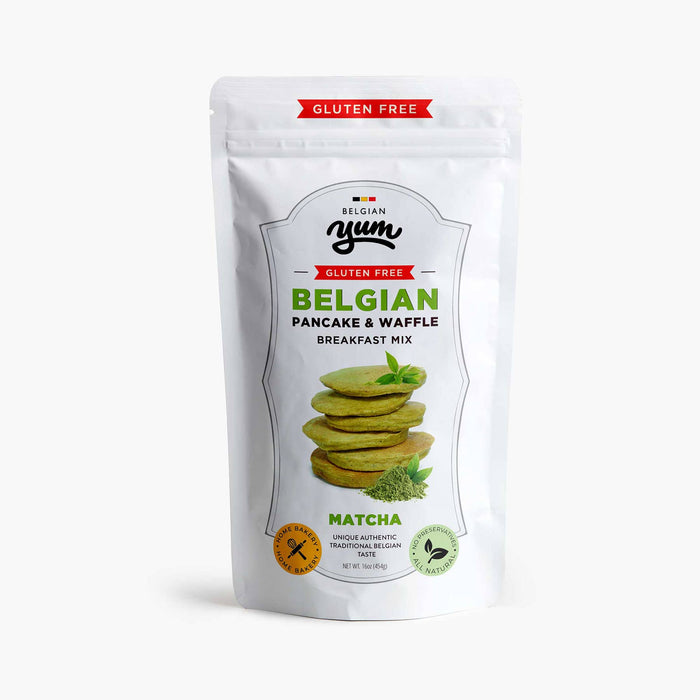 Belgian Pancake-Waffle Breakfast Mix–Matcha-GLUTEN FREE