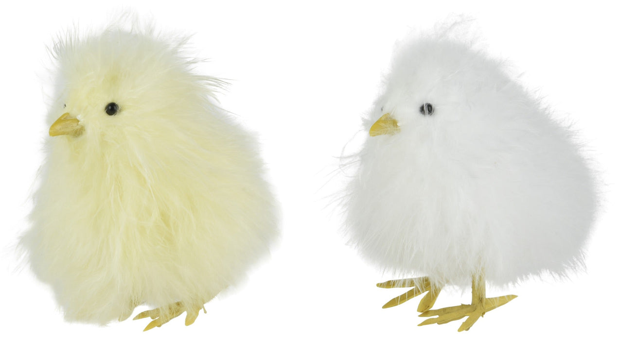 Fluffy Baby Chick White/Yellow