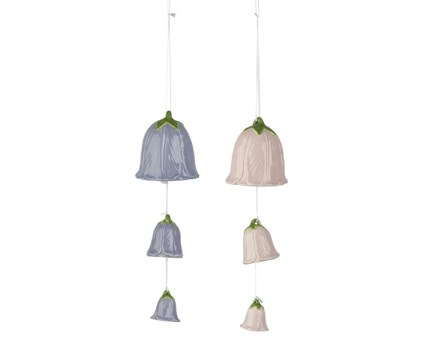 Windchime Porcelain Bell Flower 46 cm