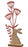 Bunny with Flowers Wood Base 31.5cm