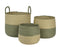 Basket Paperrope Green/Tan