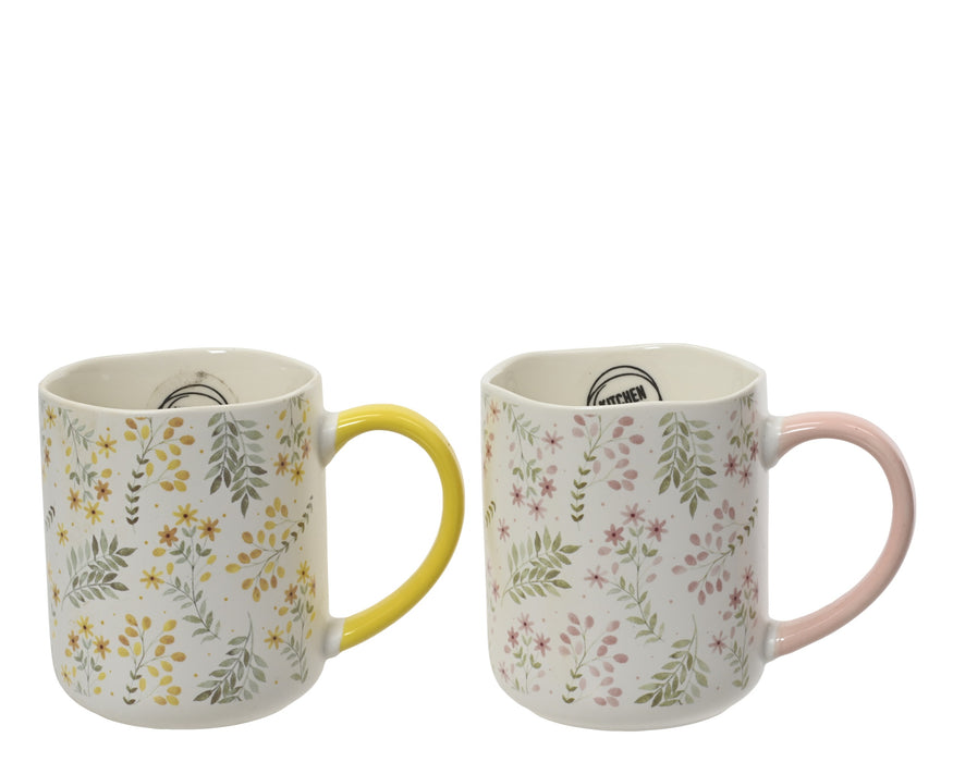 Mug Flowers & Leaves