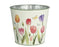 Pot Metal 15cm w/Tulips