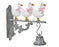 Bell with Hanger & Ducks Metal Grey