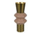 Vase Brass & Blush Pink 28 cm