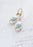 Blue Rose Cameo Earrings