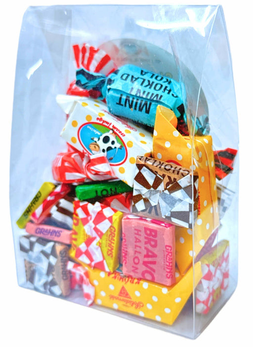 Swedish Caramel Mix 6oz Clear Tab Top Box