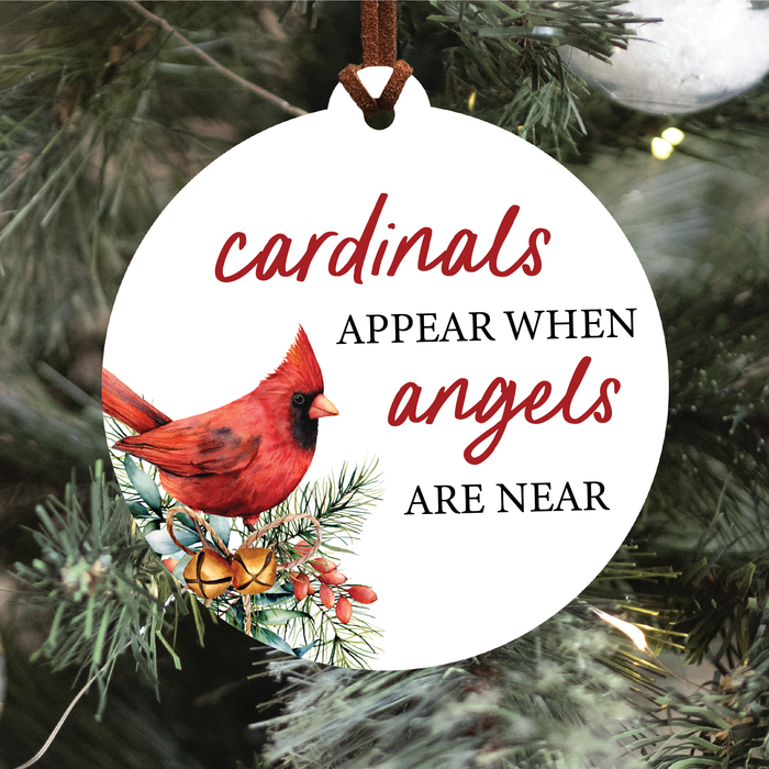 Red Cardinal Memorial Christmas Ornament