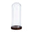 Cloche Clear Glass Dome w/Wood Base 16"