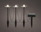 Solar Stakes Bees (3) 25cm