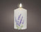 Candle LED White w/Lavender 14.5 cm