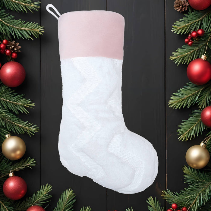 Pink Plaid Christmas Stockings