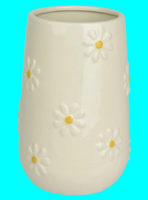 Vase White Daisies 22cm