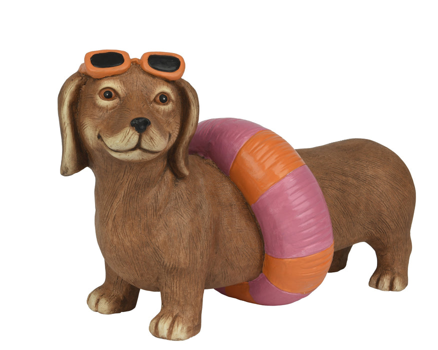 Dog Dachshund with Life Preserver