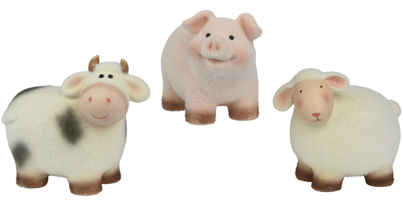 Cow/Pig/Sheep Standing 21.5 cm