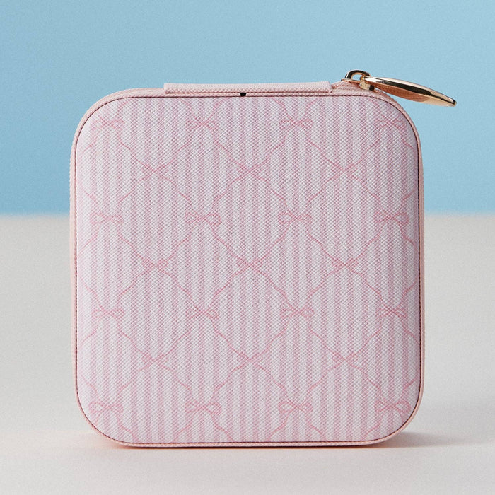 Faux Leather Novelty Print Travel Jewelry Box