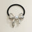 Metal Bow Hair Tie with Pearl