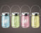 Solar Hanging Glass Jar Lantern Assorted
