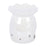 Iridescent White Snowflake Winter Oil Burner and Wax Warmer