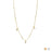 18K Gold PVD Stainless Steel Dangle Stone Necklace