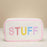 Canvas Pouch with Rainbow "STUFF"