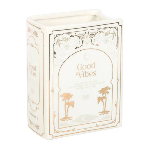 White Book Shaped Vase