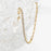 Paperclip Tennis Chain Split Necklace