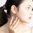 14K Gold Filled PLUS Circle Ball Hoop Earrings