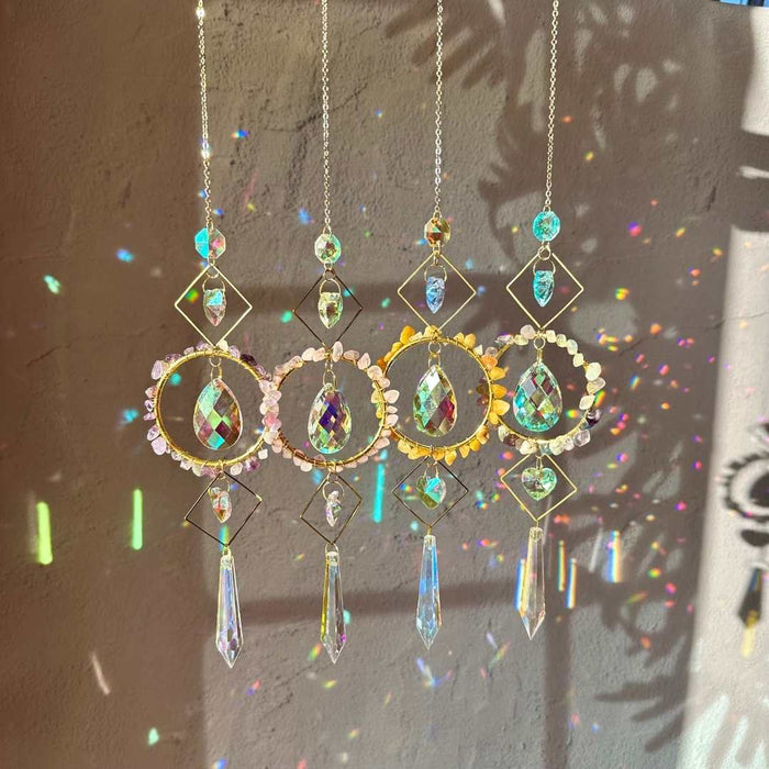 Aura Crystal Suncatcher - Gem Decor Gift for Home