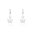 18K Gold PVD Stainless Steel Butterfly Huggie Earrings