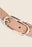 Long Oval Buckle Leather Belt