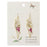 Gold Tropical Parrot Dried Flower Earrings