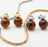 18K Gold PVD Stainless Steel Tortoise Shell Stud Earrings