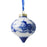Christmas ball drop landscape blue