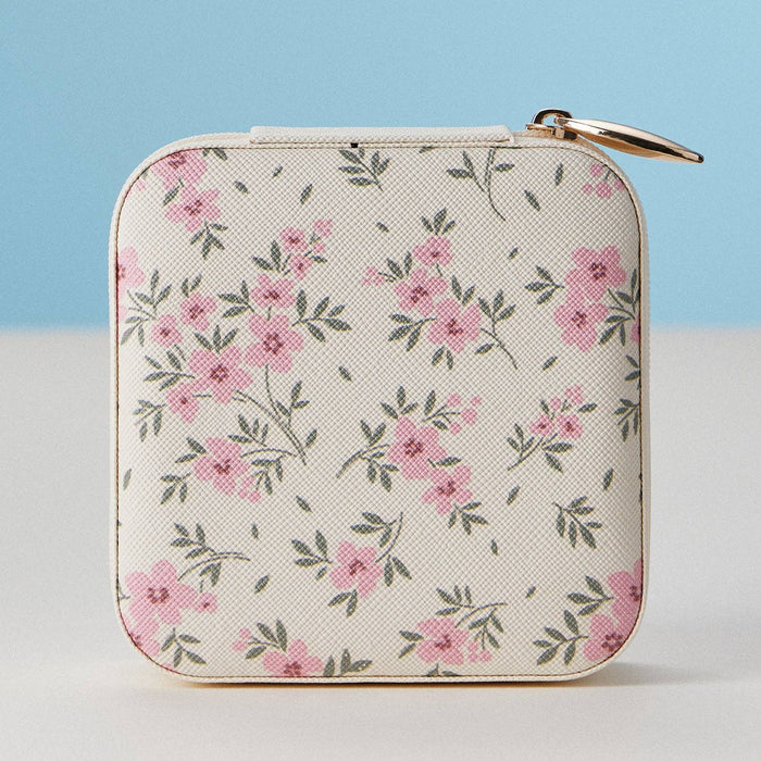 Faux Leather Novelty Print Travel Jewelry Box