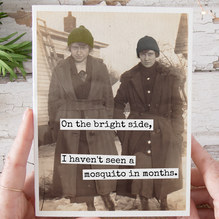 Funny Christmas Card. On The Bright Side, I Haven't Seen...