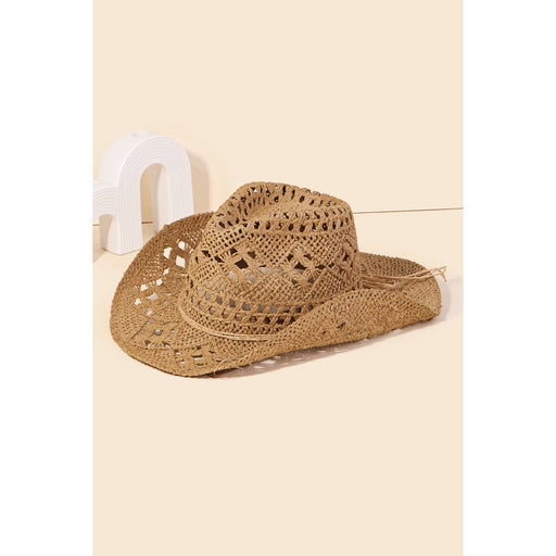 Straw Braided Cowboy Sun Hat