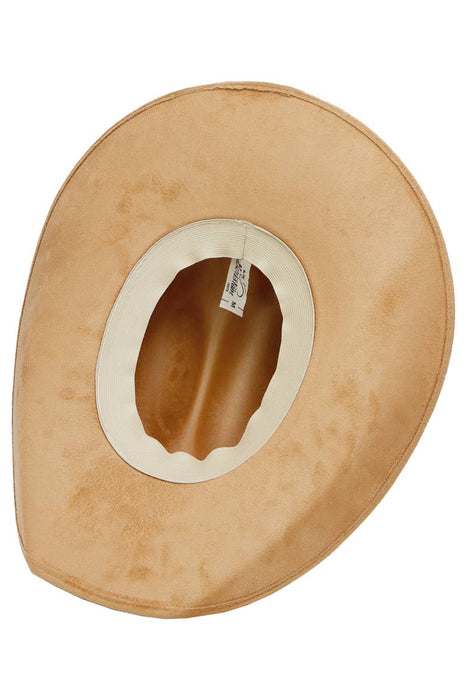 Faux Nubuck Suede Cutter Cowboy Hat