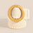 Wooden Round Buckle Braided Fashion Belt