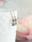 Little Blue Rose Cameo Earrings | Vintage Glass | Lever back
